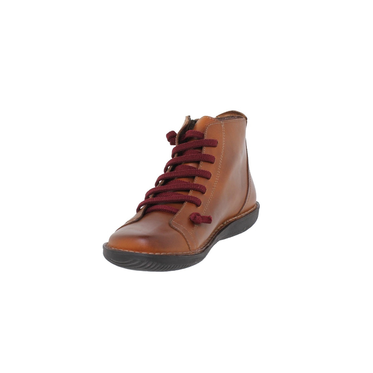 Bottines confortables basses femme en cuir - Marron - Seva Calzados