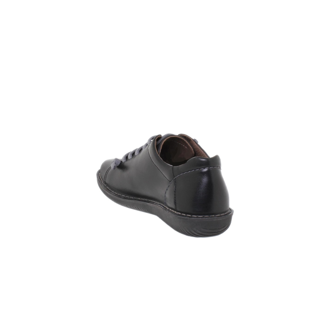 Baskets confortables femme en cuir - Noir - Seva Calzados