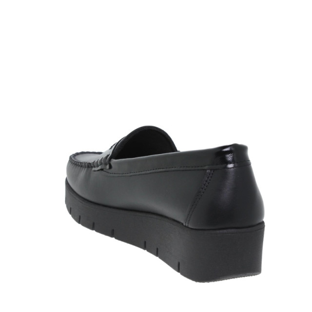 Mocassins confortables femme en cuir - Noir - Seva Calzados