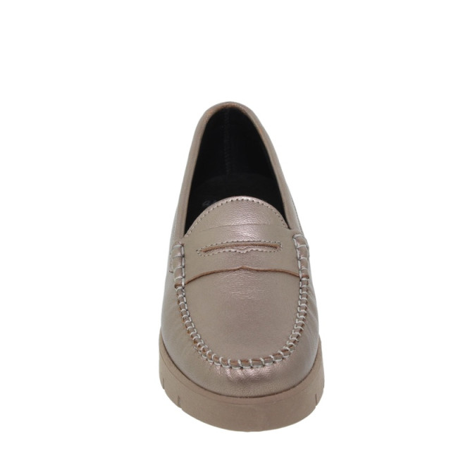 Mocassins confortables femme en cuir - Beige - Seva Calzados