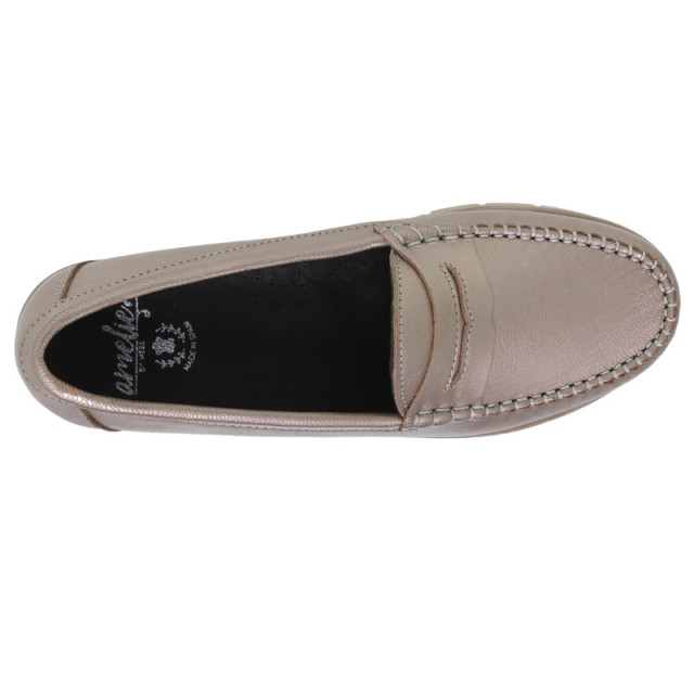 Mocassins confortables femme en cuir - Beige - Seva Calzados