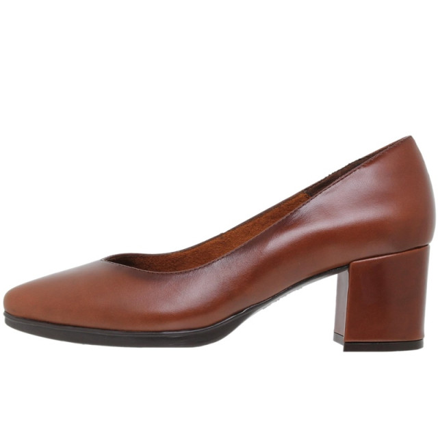 Escarpin marron cuir on sale