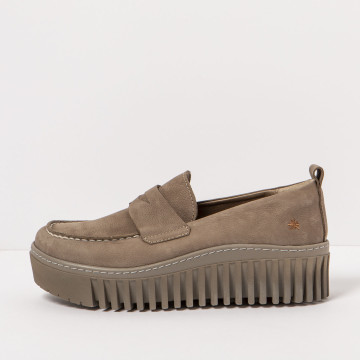 Mocassins plateforme en cuir - Beige - art