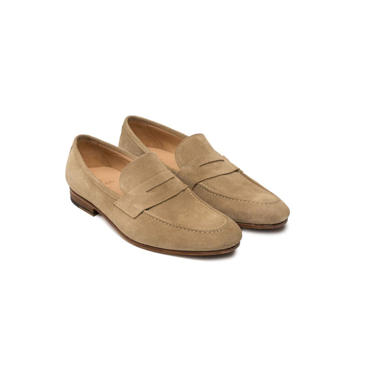 Mocassins homme en daim - Beige - michel