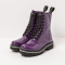 Bottines à lacets style rangers - Violet - art