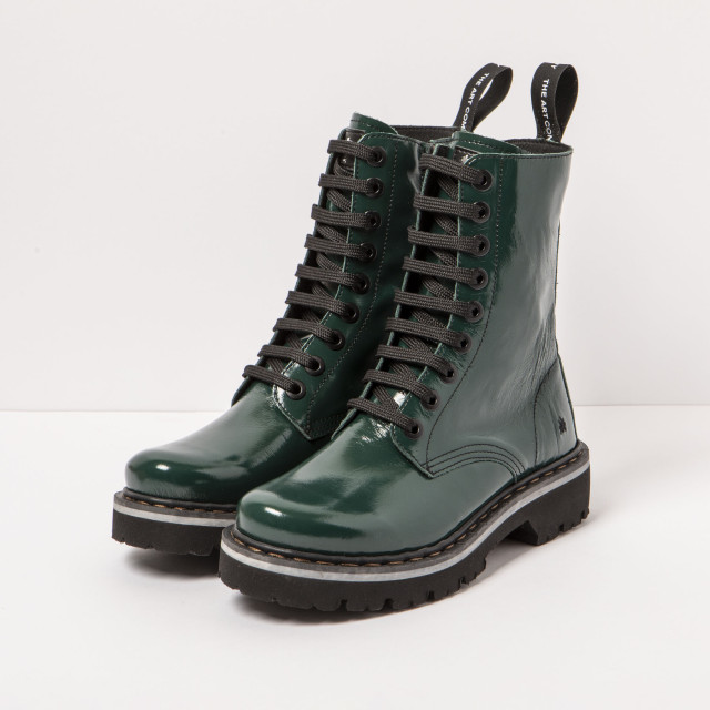 Bottines à lacets style rangers - Vert - art