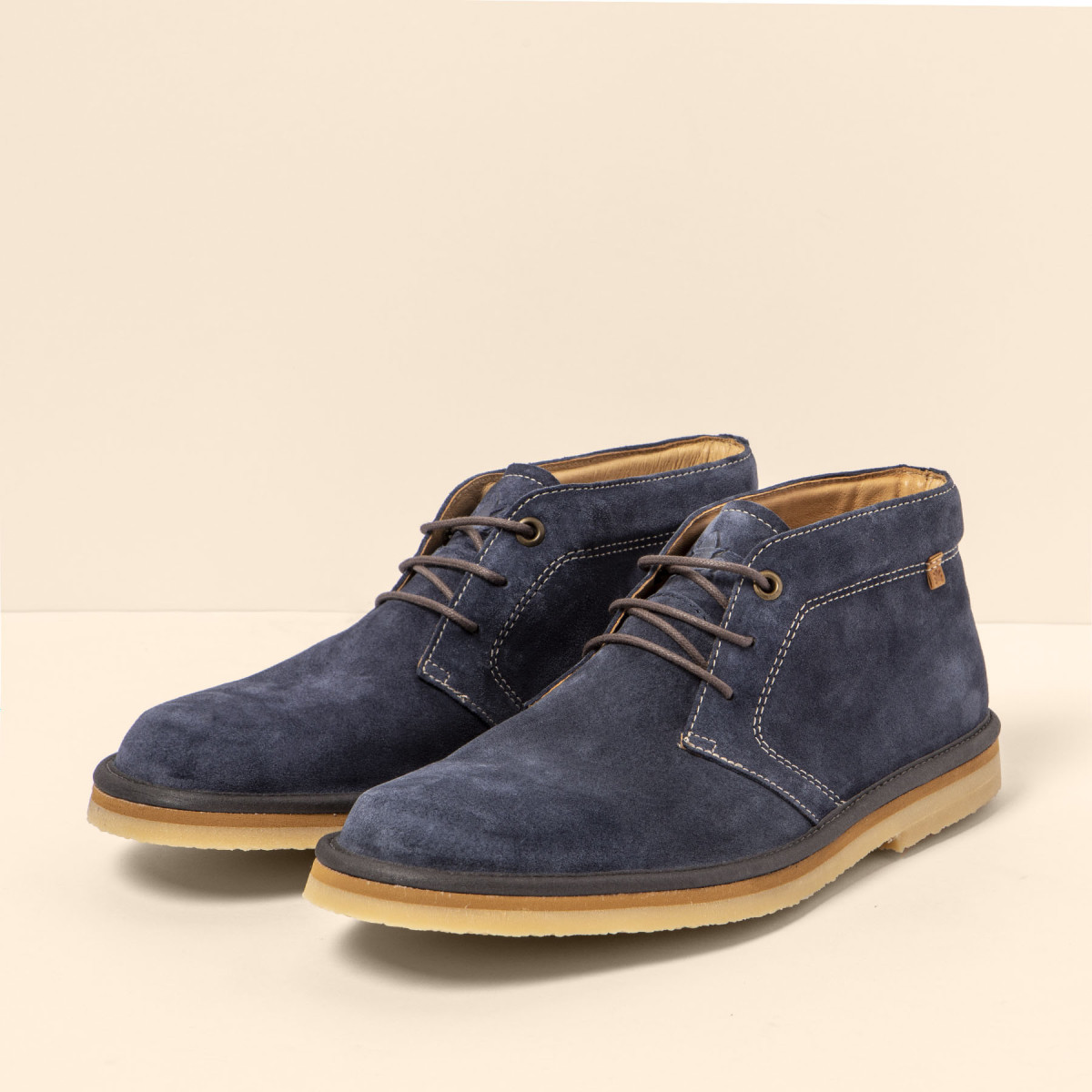 Derbies chics en daim - Bleu - El naturalista