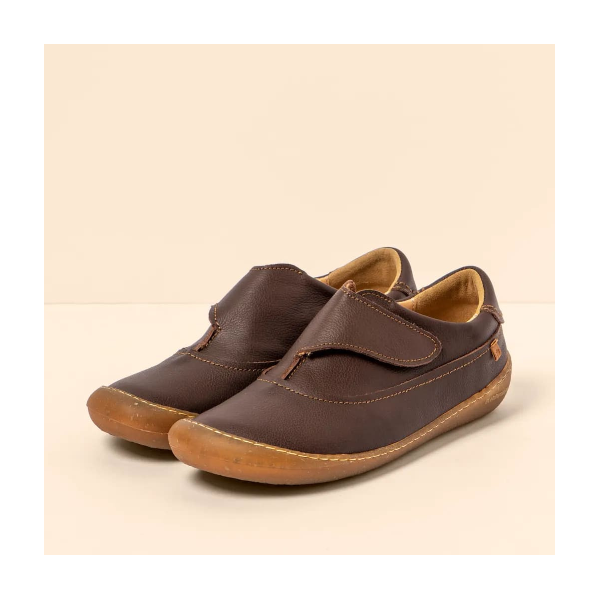 Chaussures confotables en cuir - Marron - El naturalista