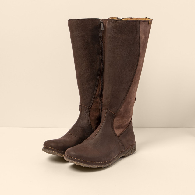 Bottes plates en multi cuir Marron Femme El naturalista Elorell