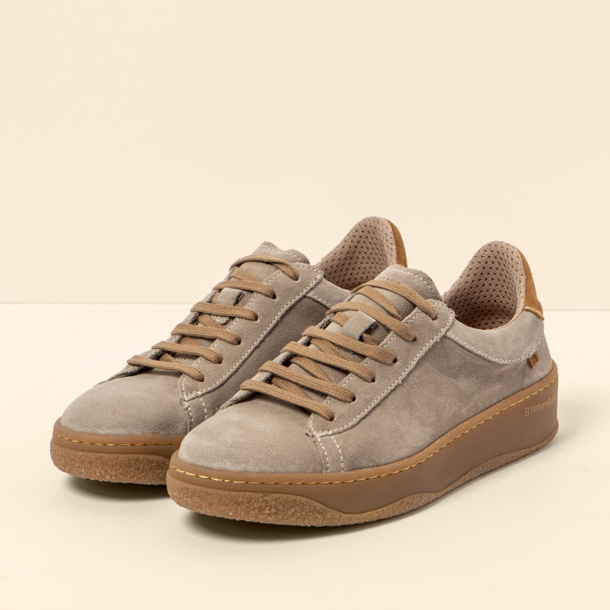 Sneakers en daim - Beige - El naturalista