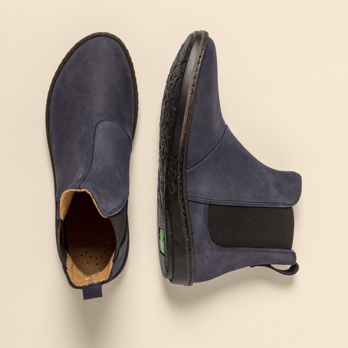 Bottines chelsea en cuir - Bleu - El naturalista