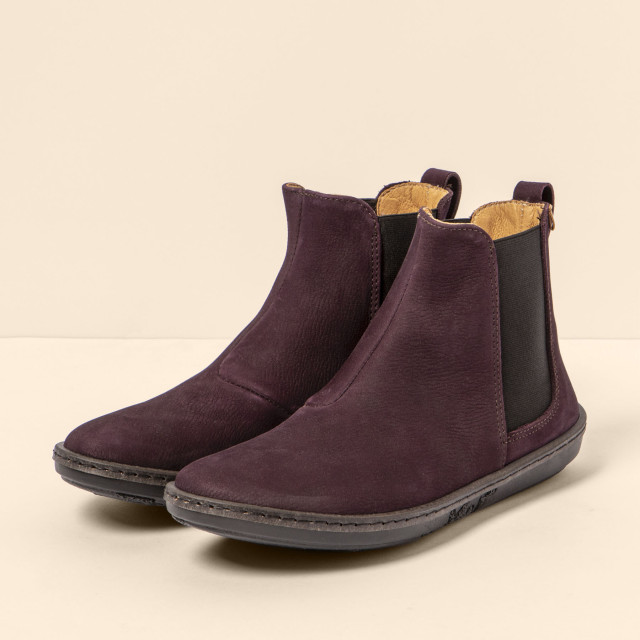 Bottines chelsea en cuir - Violet - El naturalista