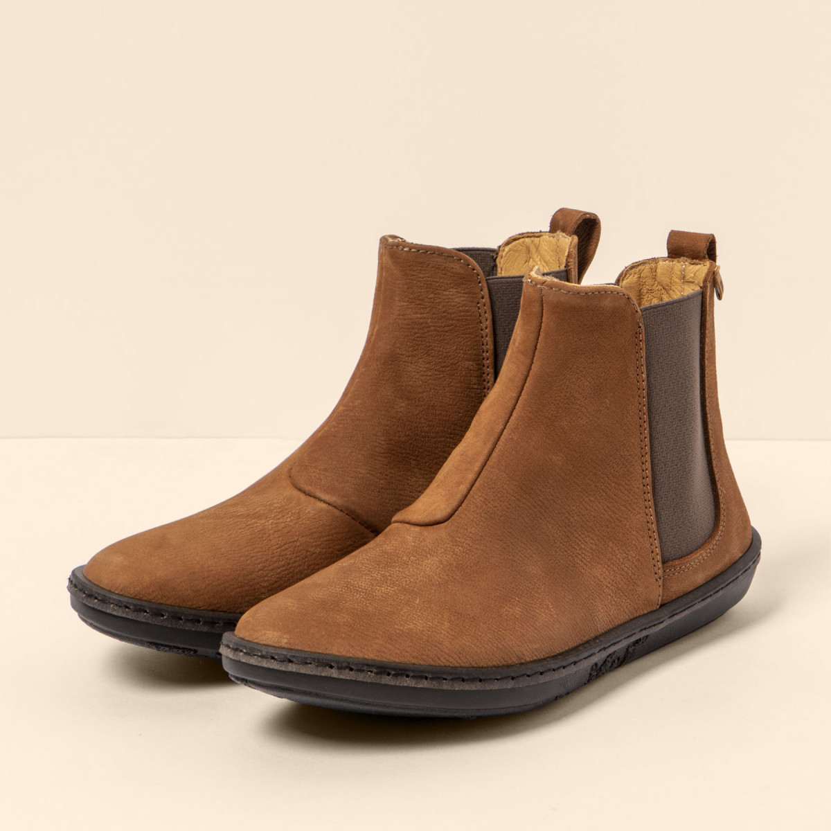 Bottines chelsea en cuir - Marron - El naturalista