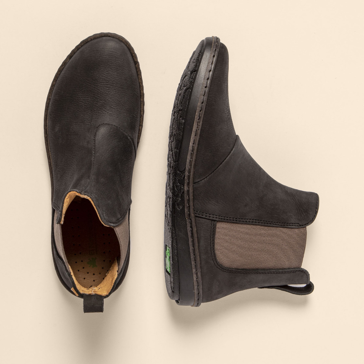 Bottines chelsea en cuir - Noir - El naturalista