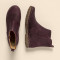 Bottines plates en cuir brossé - Violet - El naturalista