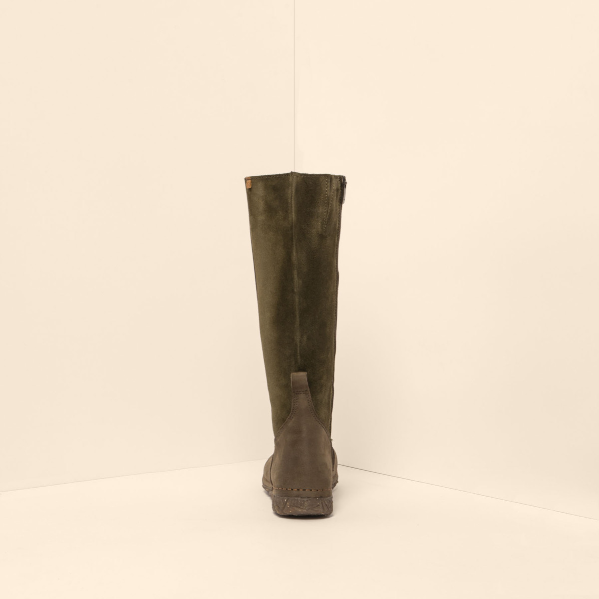 Bottes plates en multi cuir - Vert - El naturalista