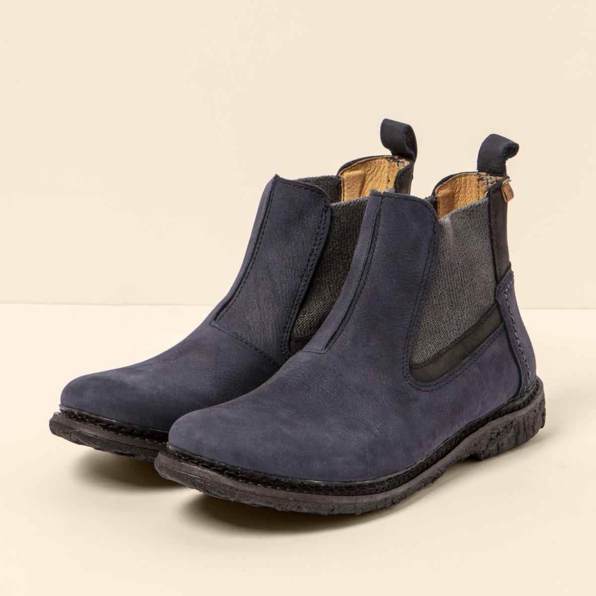 Bottines chelsea en cuir - Bleu - El naturalista