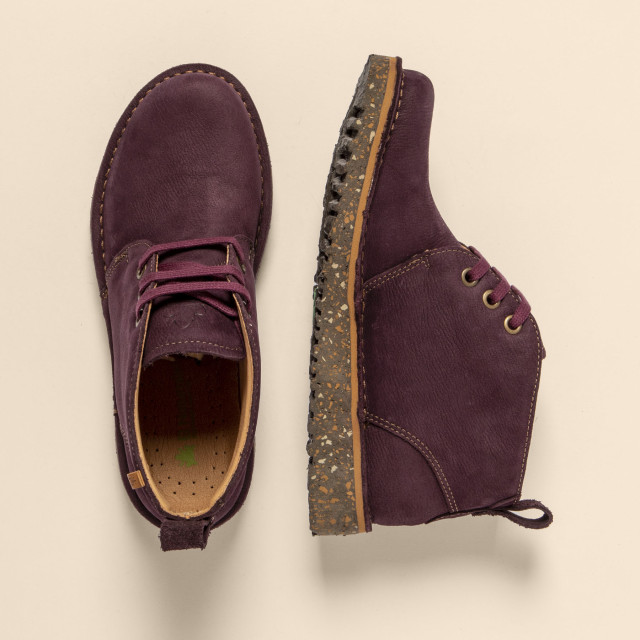 Low boots à lacets - Violet - El naturalista