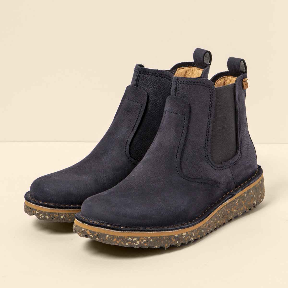 Bottines chelsea basses en cuir - Bleu - El naturalista