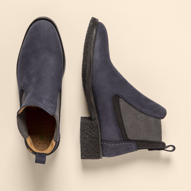 Bottines à talon chelsea boots - Bleu - El naturalista