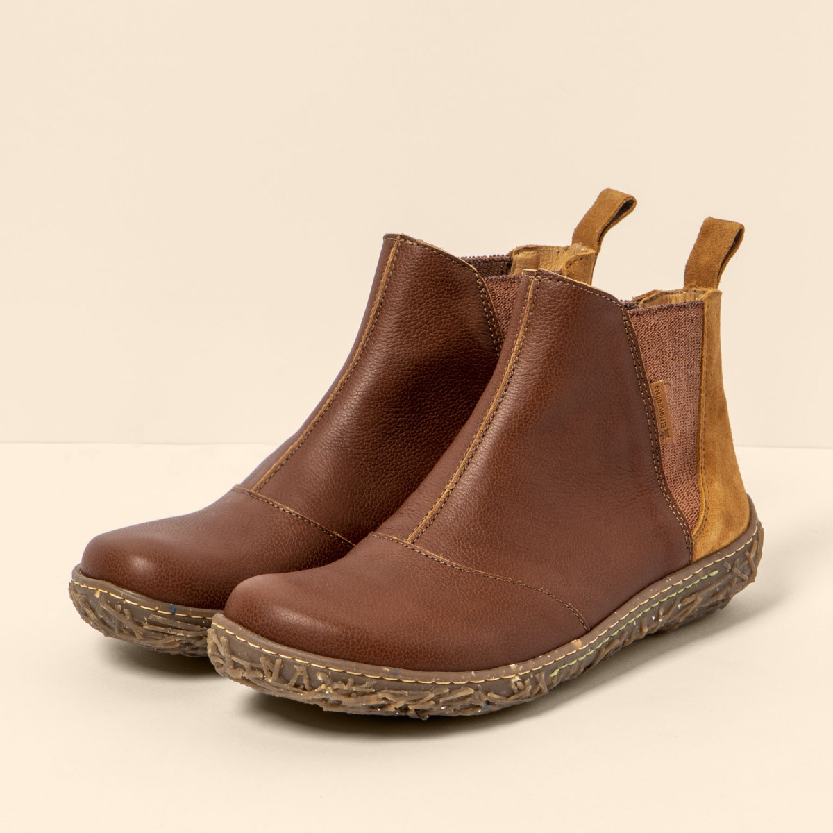 Bottines chelsea vegan - Marron - El naturalista