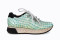 Baskets confortables en cuir effet croco - Vert - Lince