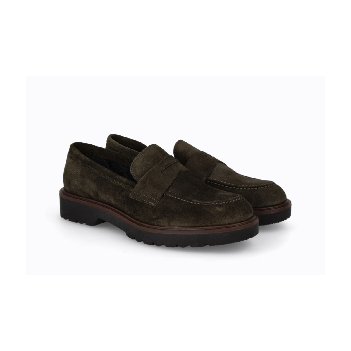 Mocassins en daim - Vert - Lince