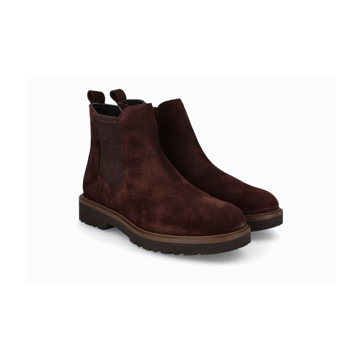 Bottines chelsea en daim - Marron - Lince