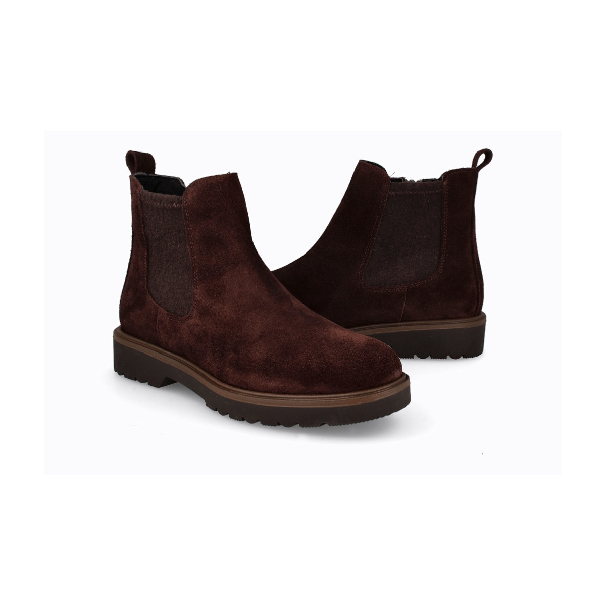 Bottines chelsea en daim - Marron - Lince