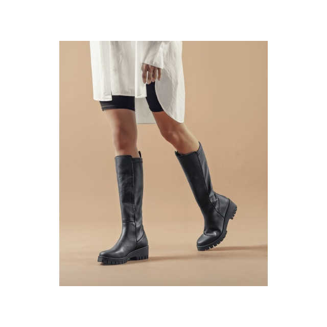 Bottes en cuir mat - Noir - Lince