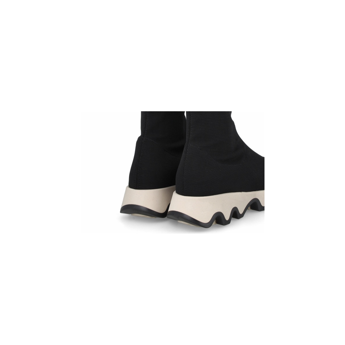 Baskets chaussettes en lycra - Noir - Lince