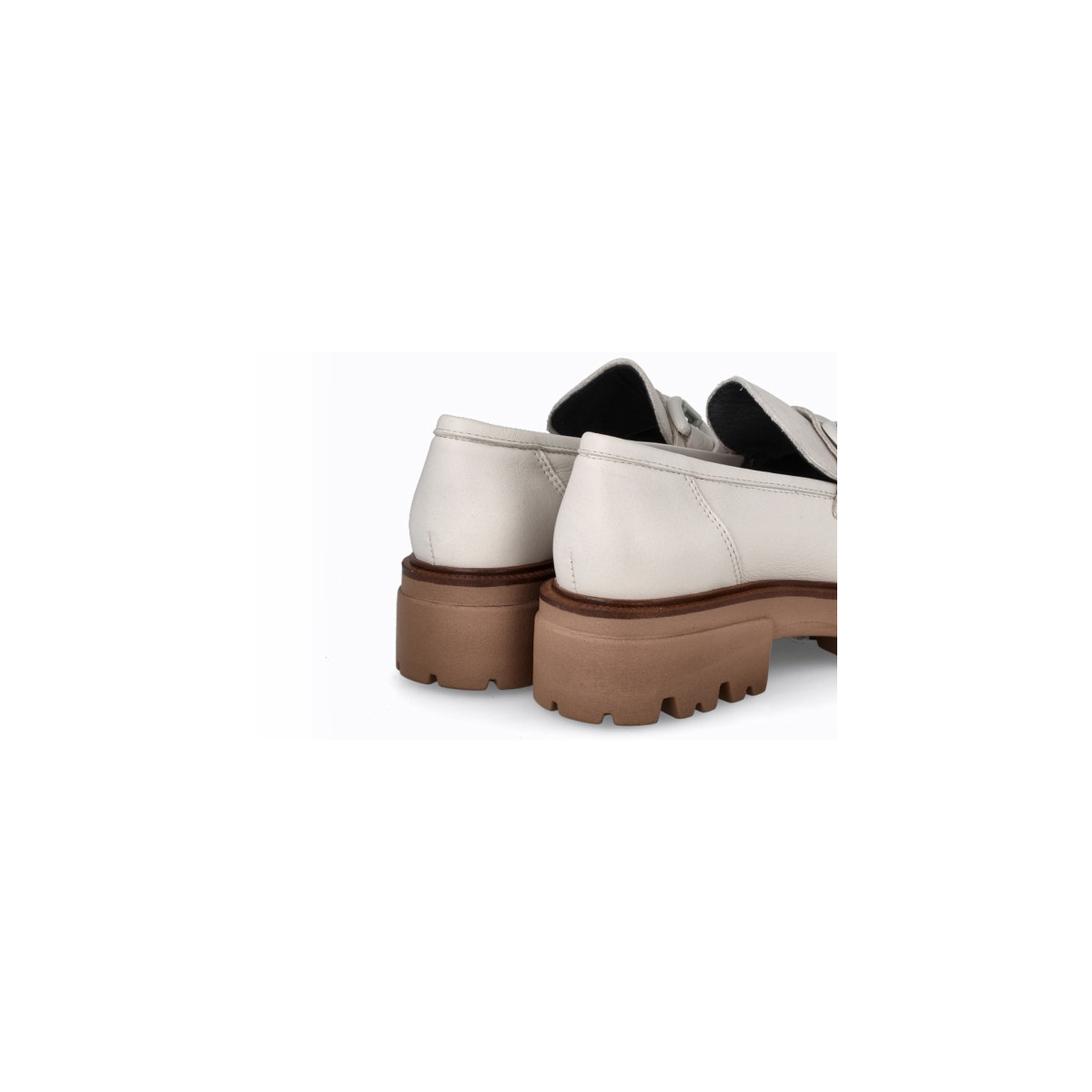 Mocassins plateforme en cuir - Blanc - Lince