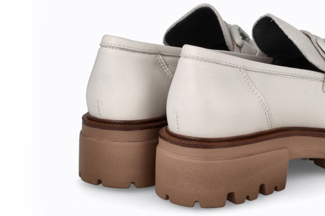 Mocassins plateforme en cuir - Blanc - Lince