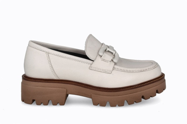 Mocassins plateforme en cuir - Blanc - Lince