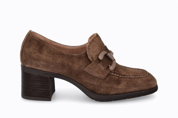 Mocassins en daim et boucle - Marron - Lince