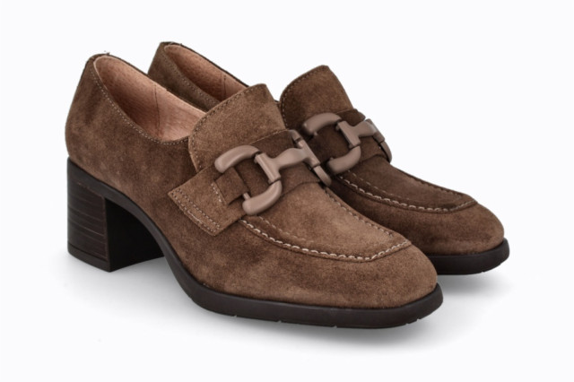 Mocassins en daim et boucle - Marron - Lince