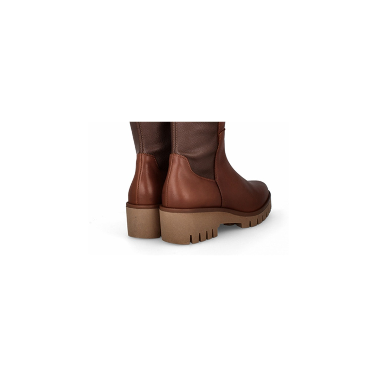 Bottes en cuir mat - Marron - Lince