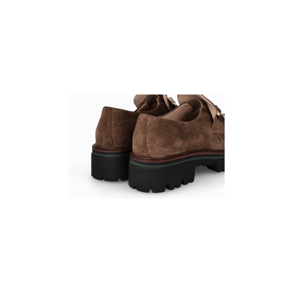 Mocassins plateforme en daim - Marron - Lince