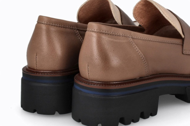 Mocassins plateforme en cuir - Marron - Lince