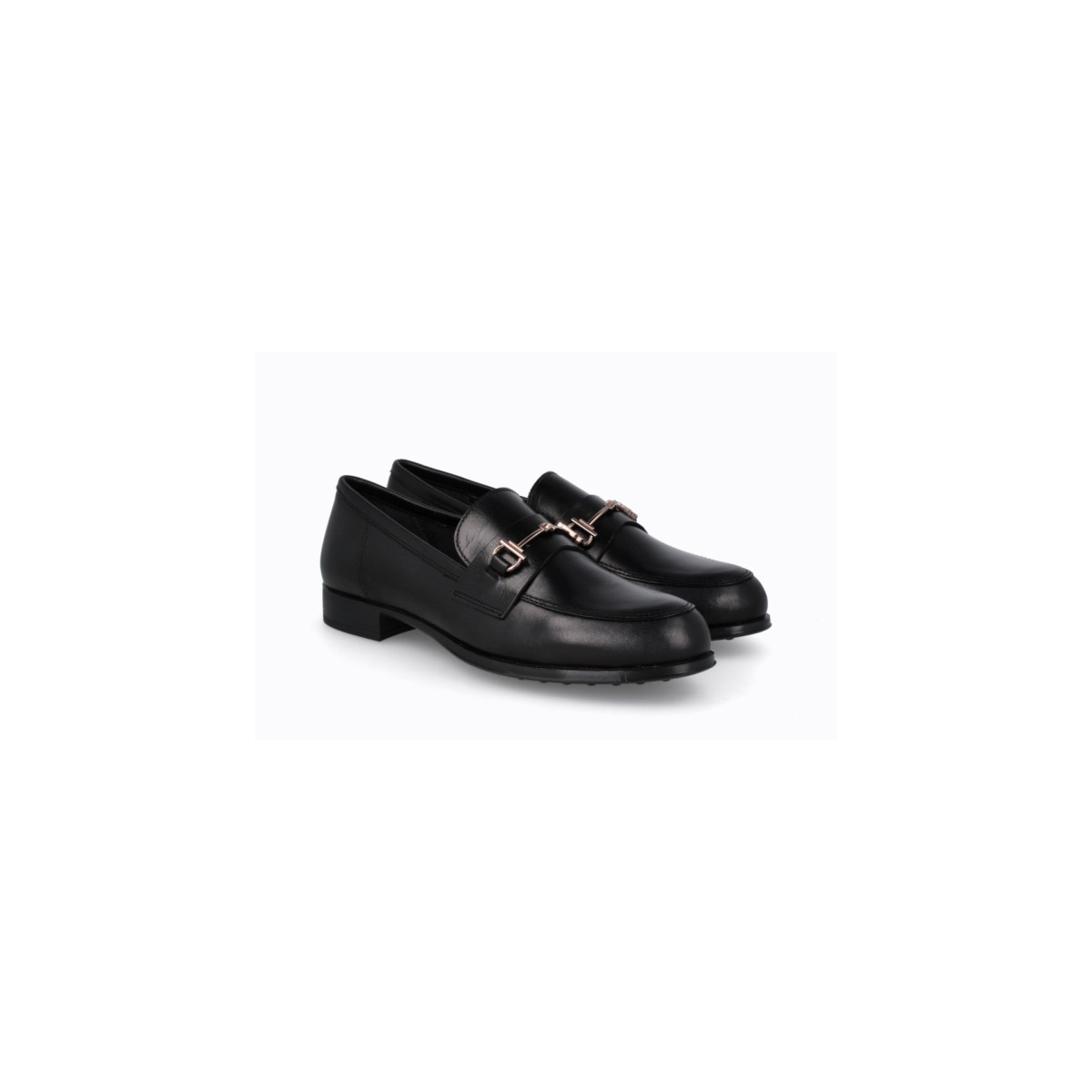 Mocassins en cuir mat - Noir - Lince