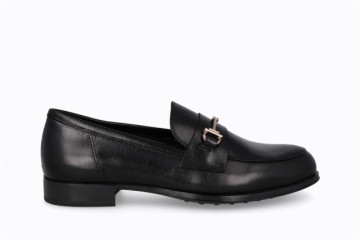 Mocassins en cuir mat - Noir - Lince