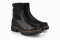 Bottines plateforme en cuir et daim - Noir - Lince