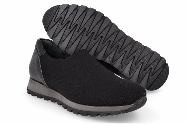 Baskets confortables en lycra élastique - Noir - Lince