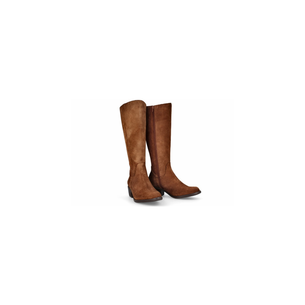 Bottes santiags en daim - Marron - Lince