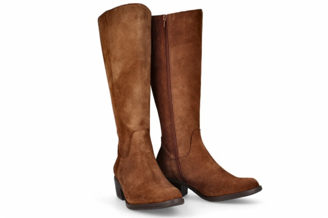 Bottes santiags en daim - Marron - Lince